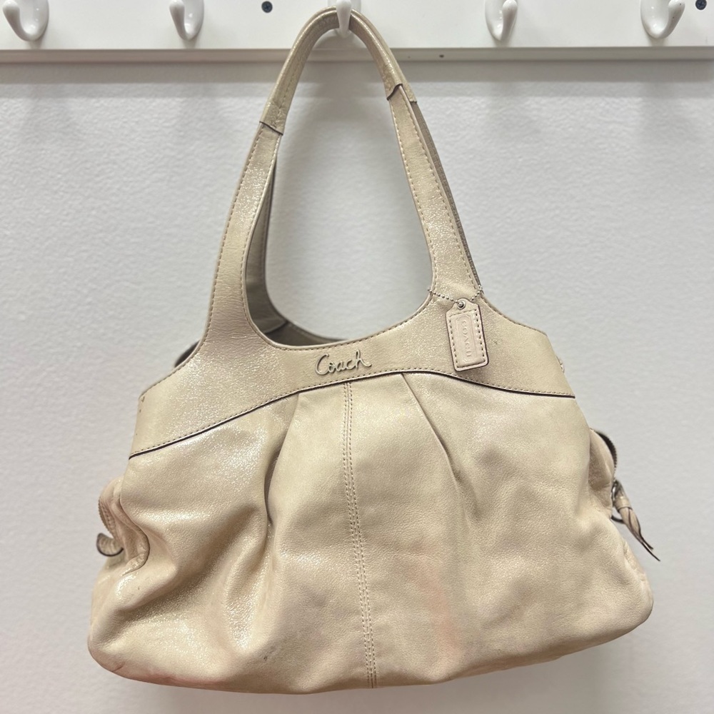 Coach Gold Sparkle Purse